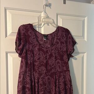 Torrid Purple Paisley Top